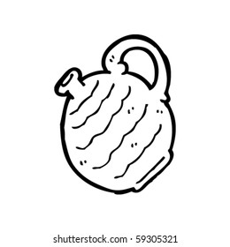 dibujo de jarra de cerámica