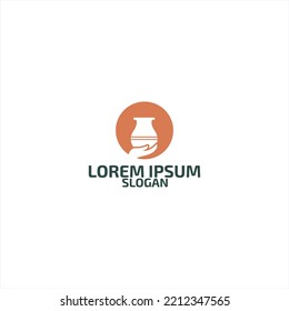 Pottery Logo, Clay Logo, Art Logo, And Simple Icon Logo.