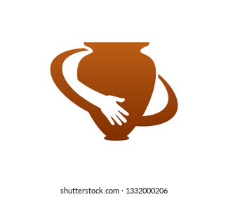 Pottery Logo Template, Icon, Symbol - Vector