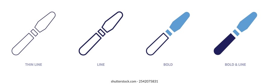 Pottery making tools icon in 4 different styles. Thin Line, Line, Bold, and Bold Line. Duotone style. Editable stroke.