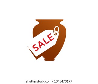 Pottery Market Logo Template, Icon, Symbol - Vector