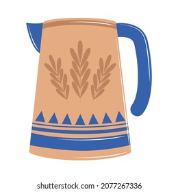 pottery pitcher style icon flat