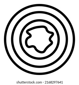 Pottery plate icon outline vector. Art class. School education