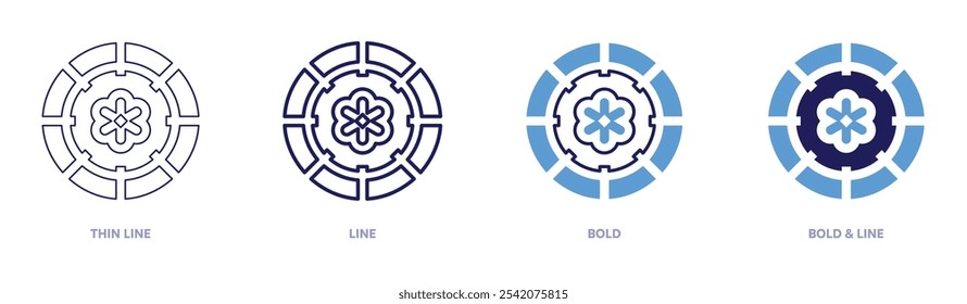 Pottery product icon in 4 different styles. Thin Line, Line, Bold, and Bold Line. Duotone style. Editable stroke.