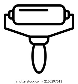 Pottery roll icon outline vector. Ceramic class. Making education
