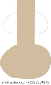 Pottery shape abstract vector element