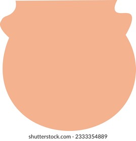 Pottery shape abstract vector element