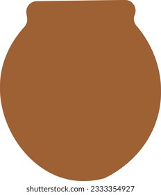 Pottery shape abstract vector element