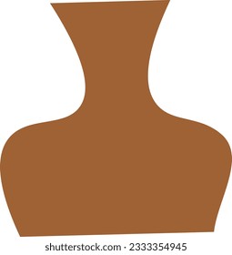 Pottery shape abstract vector element
