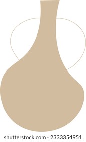 Pottery shape abstract vector element