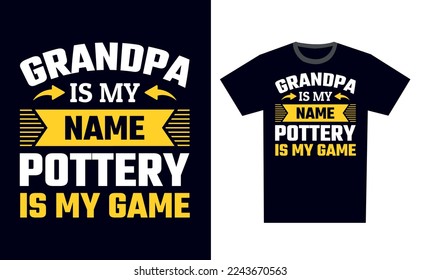 Pottery T Shirt Design Template Vector