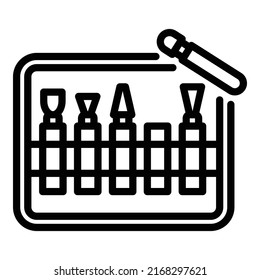 Pottery tools icon outline vector. Art clay. Ceramic class