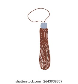 Pottery tools Illustration. Loop tool. Hand drawn vector illustration on white background.
