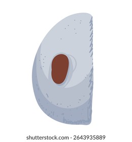 Pottery tools Illustration. Steel scraper. Hand drawn vector illustration on white background.
