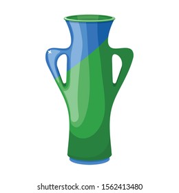 Pottery vase vector icon.Cartoon vector icon isolated on white background pottery vase.