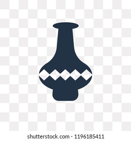 Pottery vector icon isolated on transparent background, Pottery transparency concept can be used web and mobile