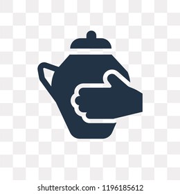 Pottery vector icon isolated on transparent background, Pottery transparency concept can be used web and mobile