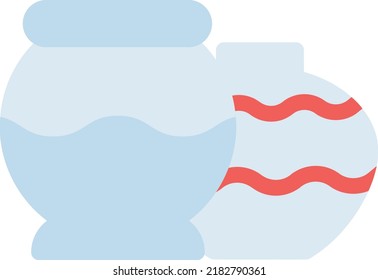 pottery Vector illustration on a transparent background. Premium quality symmbols. Line Color vector icons for concept and graphic design.