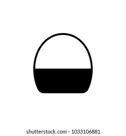 pottle basket black simple icon