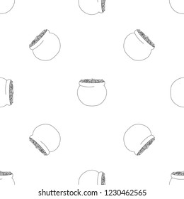 Potty with coin pattern seamless vector repeat geometric for any web design
