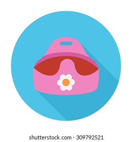 Potty icon. Flat vector related icon with long shadow for web and mobile applications. It can be used as - logo, pictogram, icon, infographic element. Vector Illustration.