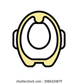 Potty Training Seat Color Icon Vector. Potty Training Seat Sign. Isolated Symbol Illustration