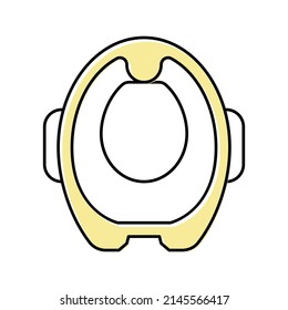 Potty Training Seat Color Icon Vector. Potty Training Seat Sign. Isolated Symbol Illustration