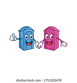 potty vector character design illustration