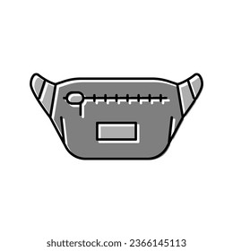 pouch bag color icon vector. pouch bag sign. isolated symbol illustration