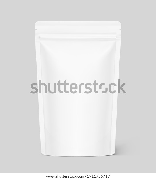 Pouch Bag Mockup Vector Illustration Front Stock Vector Royalty Free