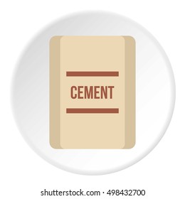 Pouch of cement icon. Flat illustration of pouch of cement vector icon for web