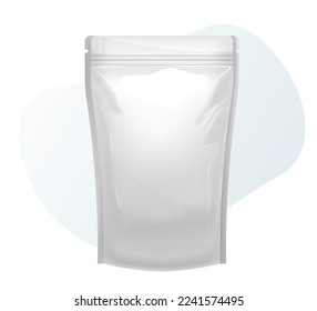 Pouch Foil Packaging Bag -  Aluminium Foil Bag - Illustration  as EPS 10 File