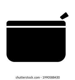 Pouch icon isolated vector illustration. High quality black style vector icon