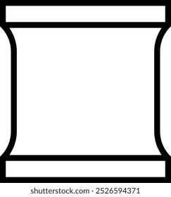 ícone de bolsa. Design de estilo linear fino isolado em fundo branco