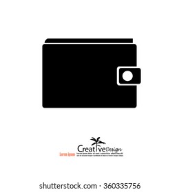 pouch icon.wallet icon.vector illustration.