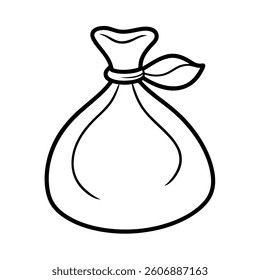 Pouch Illustration vector line art.