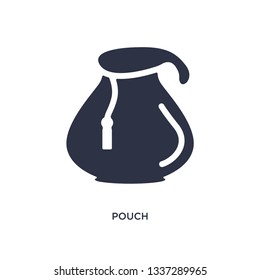 pouch isolated icon. Simple element illustration from asian concept. pouch editable logo symbol design on white background. Can be use for web and mobile.