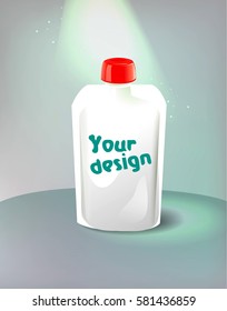 Pouch package vector illustration