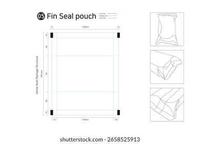 Es una bolsa que sella la parte posterior del paquete en forma de "T" y se puede utilizar para alimentos y productos de higiene. T Bolsa de sellado. 