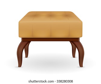 pouf furniture vector illustration isolated on white background