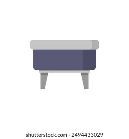 Hocker-Symbol auf Hintergrund dargestellt
