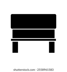 Pouf illustrated on white background