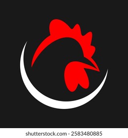 Poultry, chicken logo design, abstract, silhouette, vector, chicken icon, illustration, graphics, food, rooster, symbol, icon, farm, silhouette, animal, bird, art, isolated, background, sign, cock, me