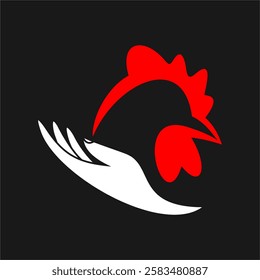 Poultry, chicken logo design, abstract, silhouette, vector, chicken icon, illustration, graphics, food, rooster, symbol, icon, farm, silhouette, animal, bird, art, isolated, background, sign, cock, me