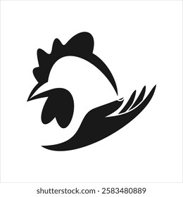 Poultry, chicken logo design, abstract, silhouette, vector, chicken icon, illustration, graphics, food, rooster, symbol, icon, farm, silhouette, animal, bird, art, isolated, background, sign, cock, me