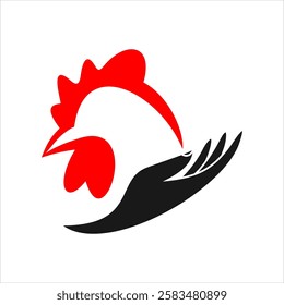 Poultry, chicken logo design, abstract, silhouette, vector, chicken icon, illustration, graphics, food, rooster, symbol, icon, farm, silhouette, animal, bird, art, isolated, background, sign, cock, me