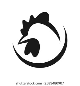 Poultry, chicken logo design, abstract, silhouette, vector, chicken icon, illustration, graphics, food, rooster, symbol, icon, farm, silhouette, animal, bird, art, isolated, background, sign, cock, me