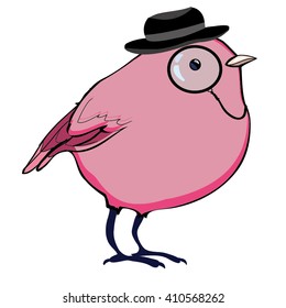 Poultry and glasses - vector illustration