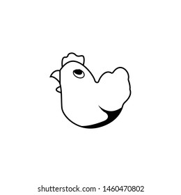 poultry icon - design template vector
