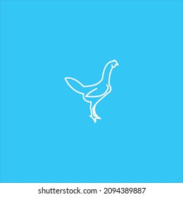 poultry logo vector line template